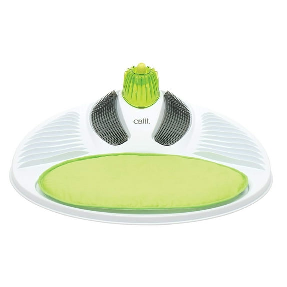 Catit Senses Cat Toy with Grooming Combs & Gum Stimulator, Green