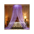 thumbnail image 1 of Catlerio Child Star Polyester Asymmetrical Bed Canopy, Crib/Full/Queen/Twin, Purple, 1 of 6