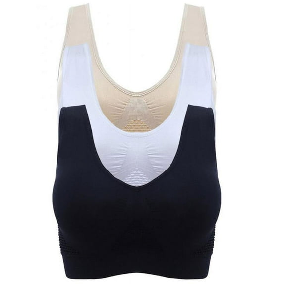Catlerio Sports Bra for Women Seamless Light Support Wireless Yoga Bralette Crop Tank Top