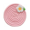 thumbnail image 1 of Catlerio Stylish Handmade Braided Drink Coasters 100% Cotton Heat-Resistant Round Coasters for Cup, 1 of 3