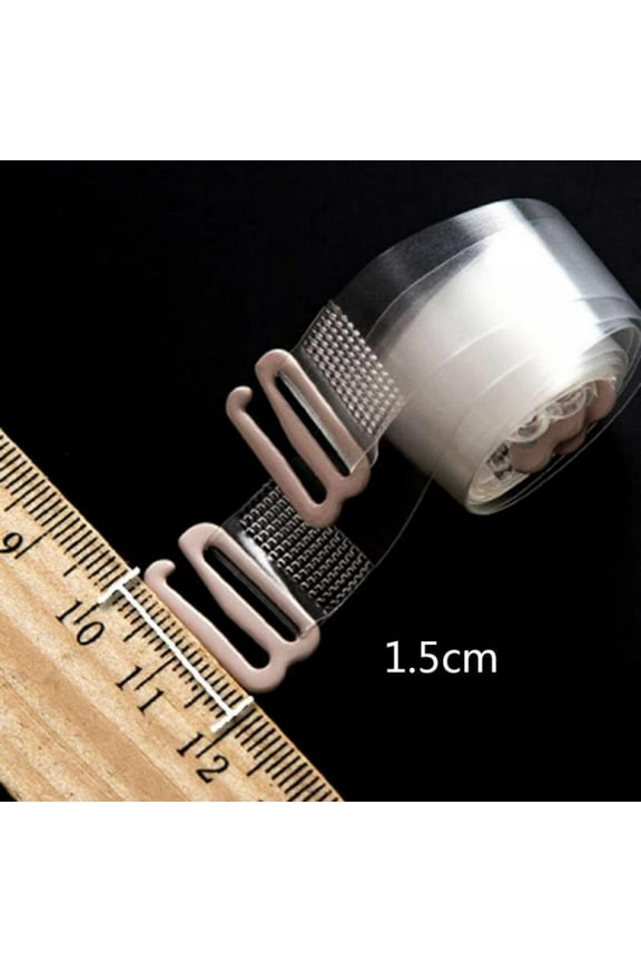 Transparent Plastic Bra Straps Invisible Adjustable Detachable Clear Support