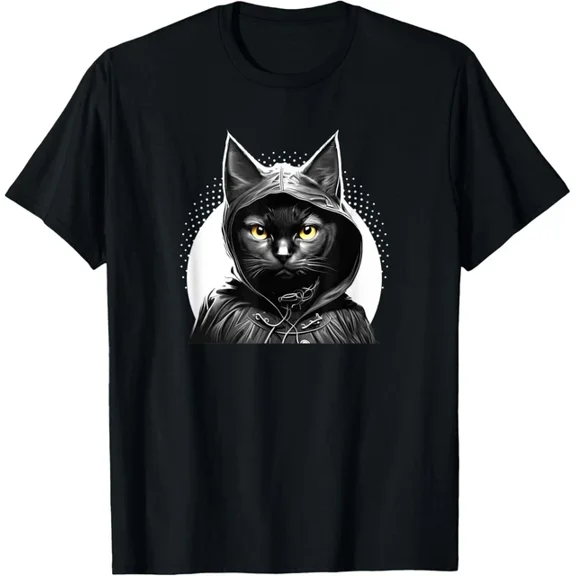 Catman Superhero Cat Funny Black Cat Cat With Cape T-Shirt Unisex S-5XL Hot Trending Shirt, Vintage Birthday Gift