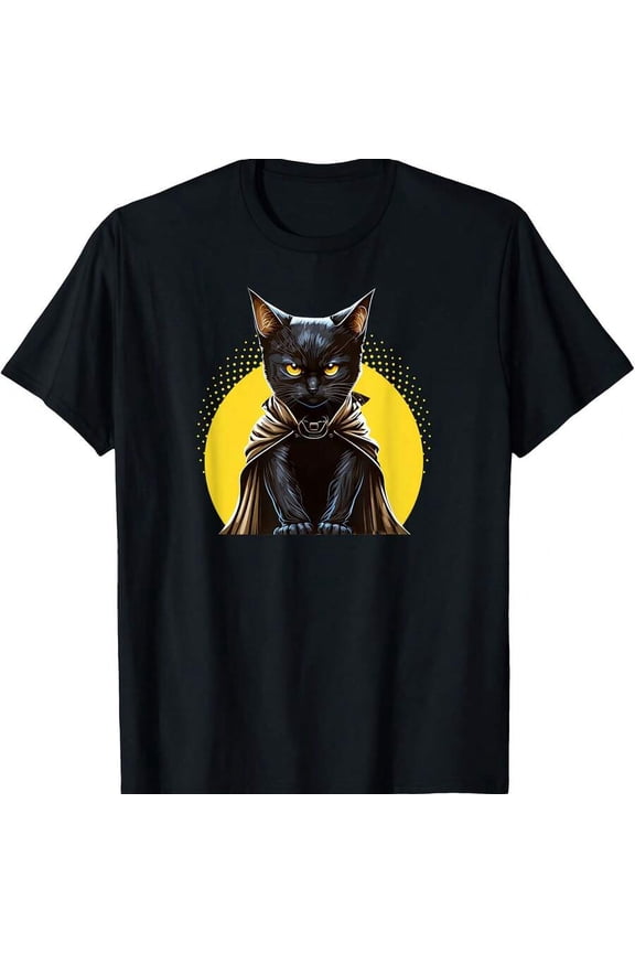 Catman _ Superhero Cat _ Funny Black Cat _ Cat With Cape T-Shirt