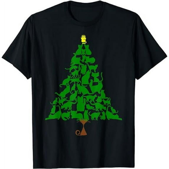 Catmas Tree, Funny Cat Christmas Tree, A Cat Tree Shirt T-Shirt
