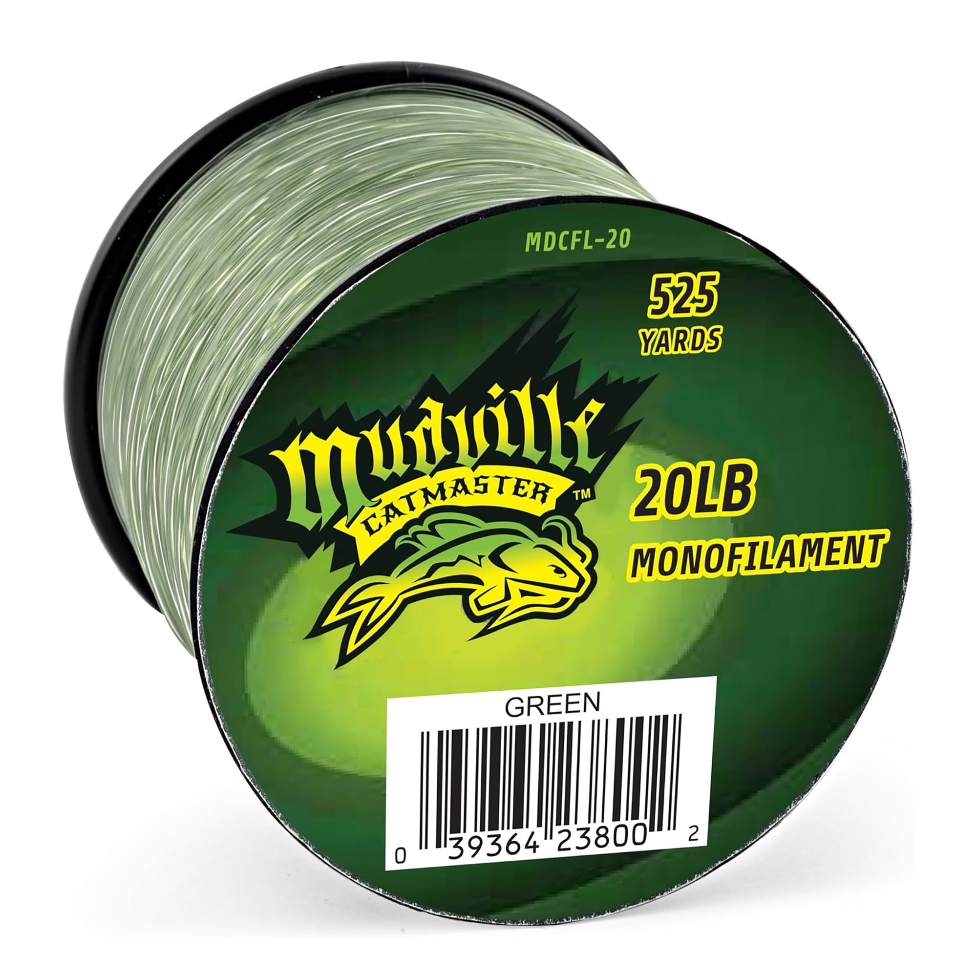 Catmaster Monofilamnet Fishing Line Green 20 LB 525 Yards Mudville MDCFL-20