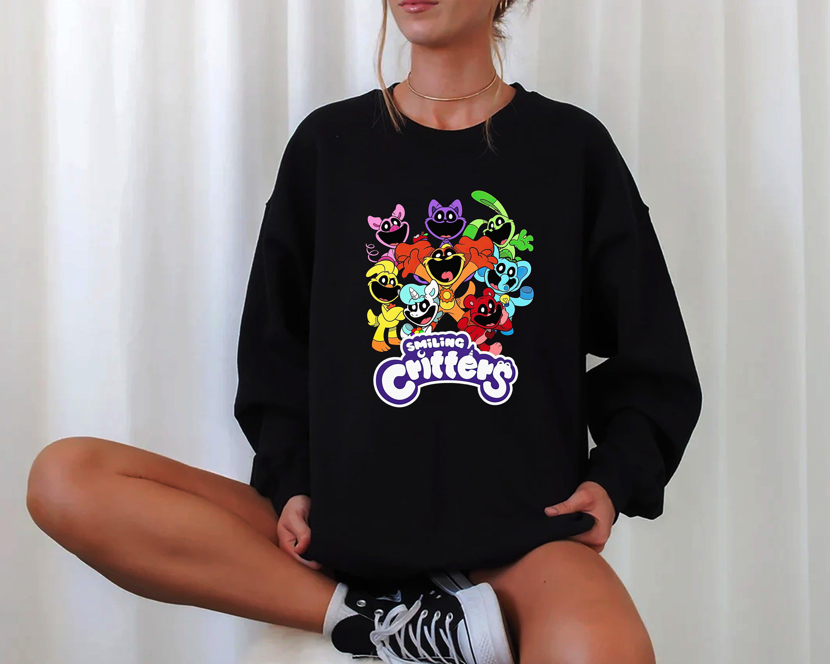 Catnap Smling Critter Characters Sweatshirt, Cartoon Puzzle Summer ...