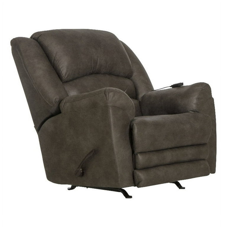 Catnapper Jimmy Rocker Recliner with Heat and Massage in Gray