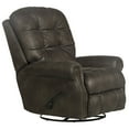 thumbnail image 1 of Catnapper Marge Swivel Glider Recliner in Gray Polyester Fabric, 1 of 8