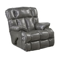 thumbnail image 1 of Boyd Chaise Rocker Recliner in Gray Top Grain Italian Leather, 1 of 11