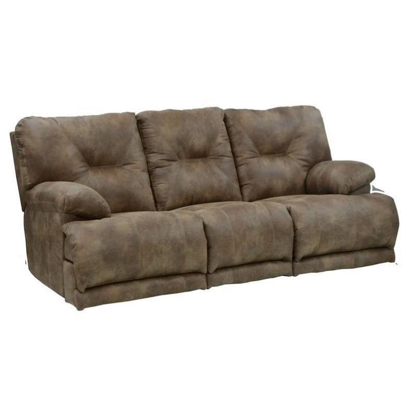 Catnapper Voyager Lay Flat Reclining Sofa in Brandy
