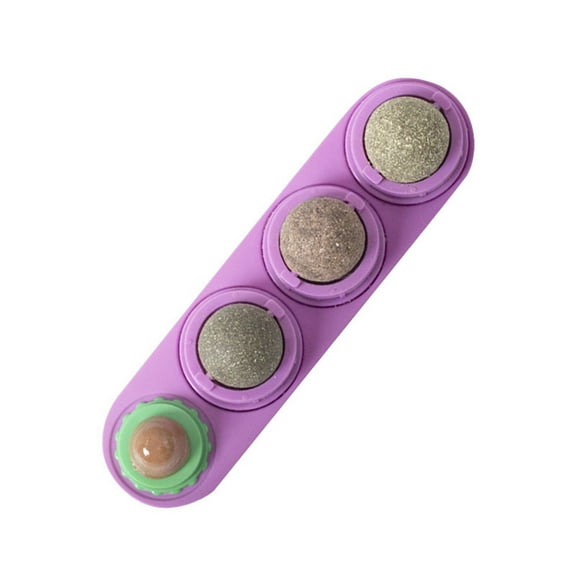 Catnip Ball for Cat,Magic Cats Balls Cat Nip Balls, Self-Adhesive Wall Mounted 360 Degree Rotatable Catnip Ball Wall, Kitten Teething Toy for Kitten Teeth Cleaning Catnip Toys