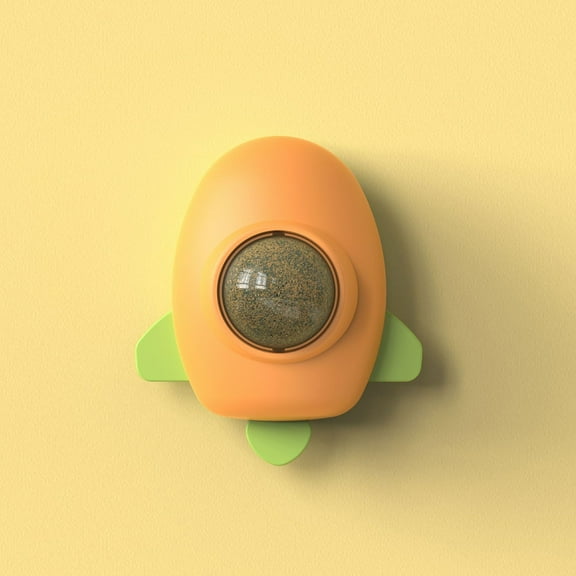 Catnip Ball Toy for Cats 2 Pack Self Sticking Wall Mounted Dental Care Chew Toy with Removable Cover Stress Relief Interactive Play for Indoor Kittens