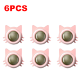 thumbnail image 1 of Catnip Balls Lickable Cat Snack Catnip Wall Ball Rotatable Kitten Chew Toys Cat laying Chewing Cleaning Teeth Toy Pet Supplies (6 pcs), 1 of 7