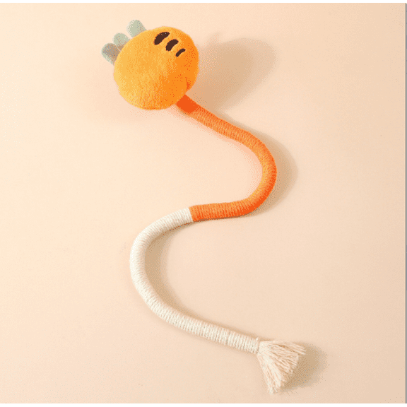 Catnip Cat Chew Rope Toy - Wire-Free Bite Resistant Teeth Cleaner for Indoor Cats