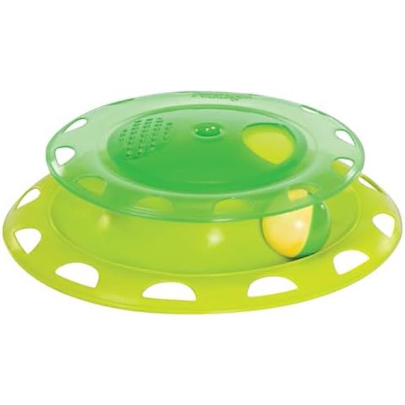 Catnip Chaser Track – Interactive Cat Toy with Catnip for Batting, Swatting, and Mental Stimulation, Green