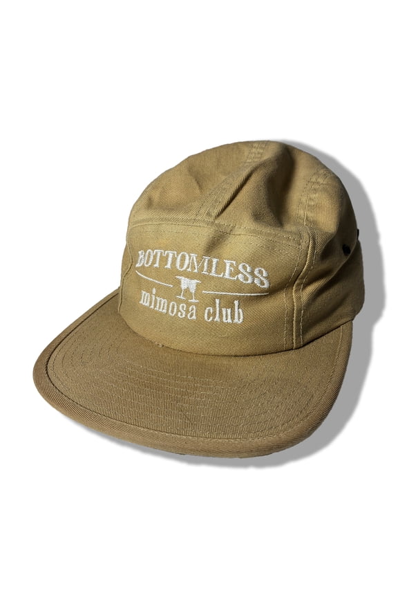 | Bottomless Mimosa Club | Five Panel Khaki Cap