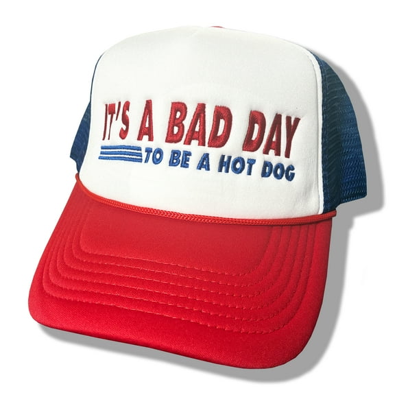 Catnip Clipart | It’s a Bad Day to Be a Hot Dog | Foam Trucker Hat | Funny, Cute, and Stylish with Snapback, Unisex