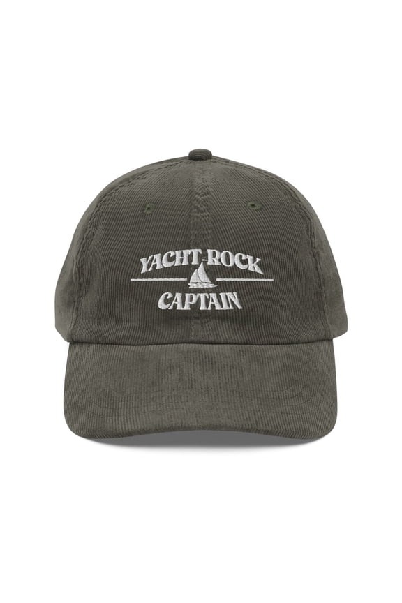 | Yacht Rock Captain | Vintage Corduroy Cap with Adjustable Strap
