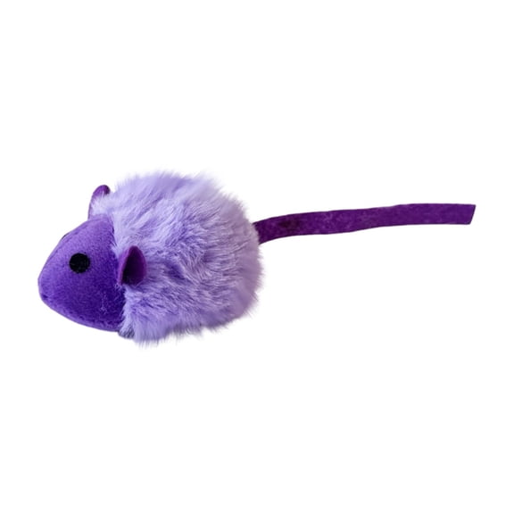 Catnip Filled Squeaky Plush Mouse Cat Toy with Crinkles Realistic Sound Teething for Indoor Cats Kittens Machine Washable Interactive Dog Toy