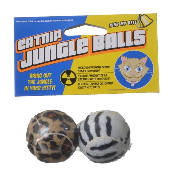 Catnip Jungle Balls Cat Toy, 2 Count