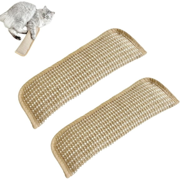 Catnip Kicker Pillow, Interactive Catnip Chew Toy, Catnip Toys for Indoor Cats, Dual Hemp Rope Cat Chew Toys for Play & Stress Relief (10.6in*2)