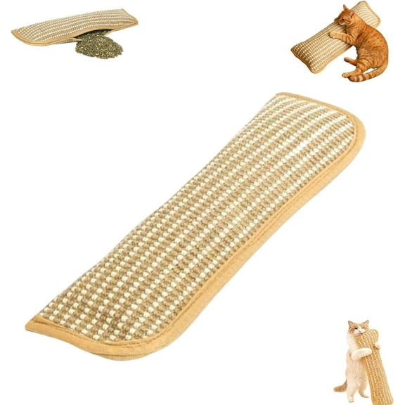 Catnip Kicker Pillow, Interactive Catnip Chew Toy, Catnips Pillow, Soft Sisal, Scratch and Bite Resistant for Teething Play & Stress Relief