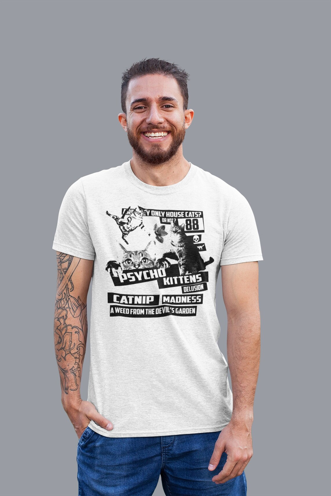 Catnip Madness Cute Cat Shirts, Cool Cat Sweatshirt, Cat Lover Gifts