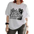 thumbnail image 1 of Catnip Madness Vintage Cat Graphic Breathable Tees T-shirt Funny Punk Tops Short Sleeve Round Neck White S-5XL, 1 of 4