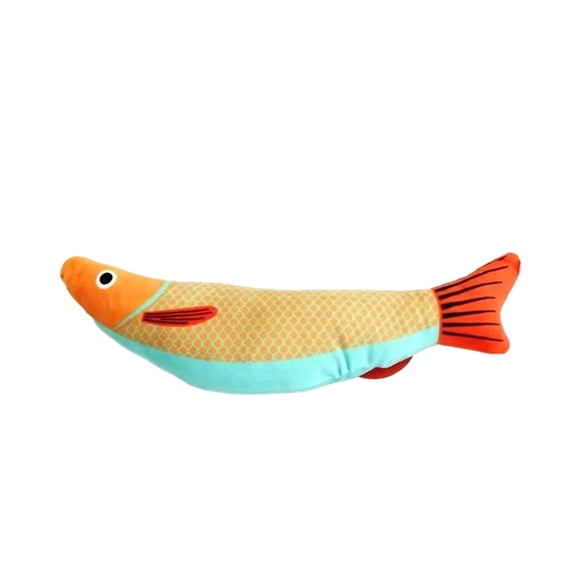 Catnip Mixed Fish Chew Toy, 7.87x2.36x1.2 inch Interactive Kitten Teething and Seek Toy for Boredom Relief
