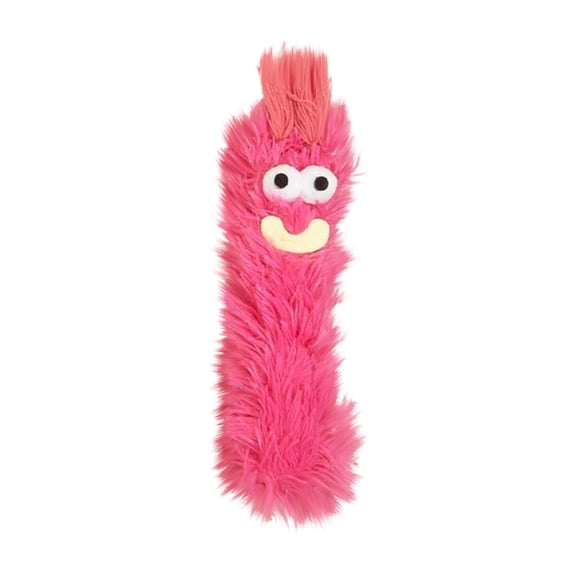 Catnip Plush Toy for Indoor Cats Funny Cartoon Pillow Design Interactive Chew Toy Soft Plush Fabric for Teeth Grinding Boredom Relief and Self Play Exercise Fun - Pink
