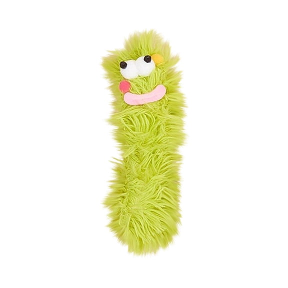 Catnip Plush Toy for Indoor Cats Funny Cartoon Pillow Design Interactive Chew Toy Soft Plush Fabric for Teeth Grinding Boredom Relief and Self Play Exercise Fun - Green