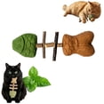 thumbnail image 1 of Catnip and Silvervine Chew, Natural Fishbone Chew Toy for Cats, Fishbone-Shaped Cat Dental Toy for Chewing, Licking, Pawing, Boredom Relief & Enrichment for Cats(1pcs), 1 of 8