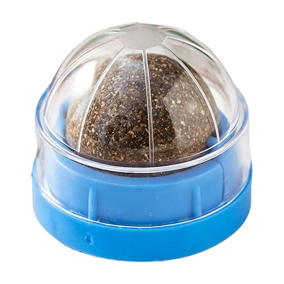 Catnip Toys,Catnip Ball Magic Cats Balls Cat Nip Balls,Self-Adhesive Wall Mounted 360 Degree Rotatable Catnip Ball for Kitten Teeth Cleaning Catnip Toys,Blue