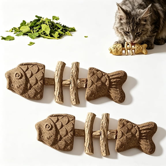 Catnip and Silvervine Chew, Cat Chew Toy,Designed Specifically for Cats,Suitable for Biting,Licking,Helping to Relieve Boredom and Enrich Their Lives