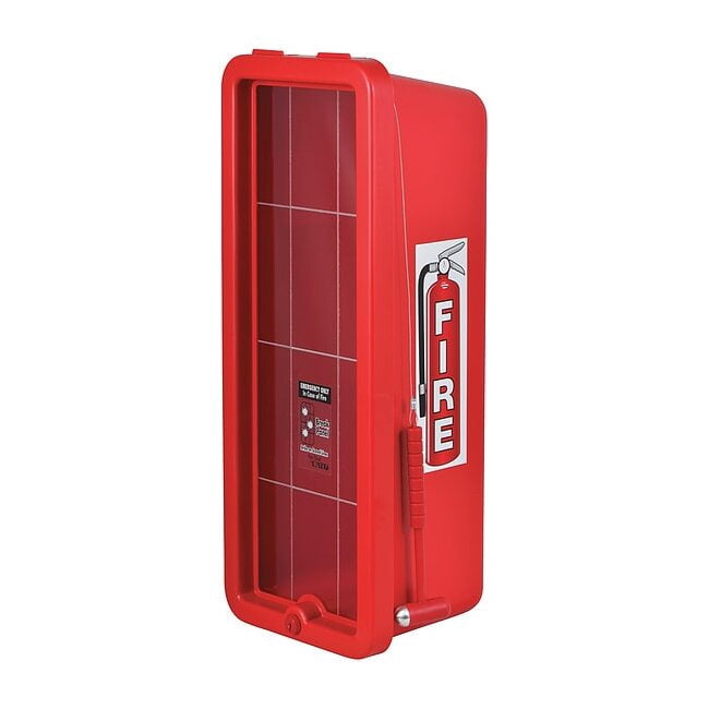 Cato Fire Ext. Cabinet,Red,Polystyrene 105-10 RRC-H