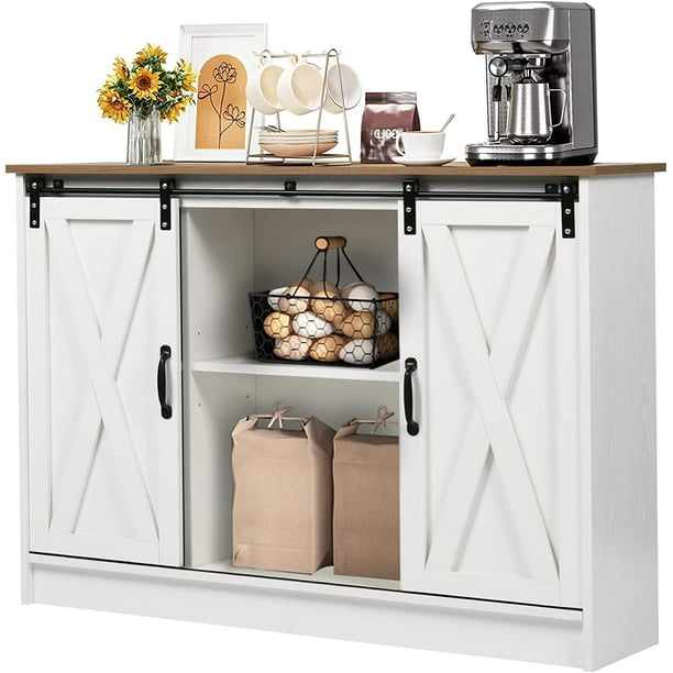 Catrimown Farmhouse Coffee Bar , 42” Buffet Sideboard