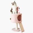 thumbnail image 1 of Catry 29" Cat Tree with Top Condo, Replaceable Posts, Sisal Scratching Ramp, for Small Cats & Kittens, Pink, 1 of 8