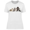thumbnail image 1 of Cats And Dogs Together T-Shirt Women -Image by Shutterstock, Female XX-Large, 1 of 2