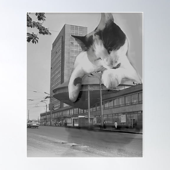 Cats And Stuff Poster Wall Art, Modern Wall Decor For Living Room Bedroom, 24x36 UNFRAMED