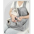 thumbnail image 1 of Cats Apron Carrier, Adjustable Cats Apron Carrier with Holes Pet Carrier, Sleeping Bag Pet Carrier Sling, Cats Carrier Pouch Pet Sling Carrier for Small Sized Animals, 1 of 6