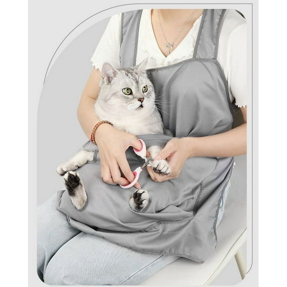 Cats Apron Carrier, Adjustable Cats Apron Carrier with Holes Pet Carrier, Sleeping Bag Pet Carrier Sling, Cats Carrier Pouch Pet Sling Carrier for Small Sized Animals