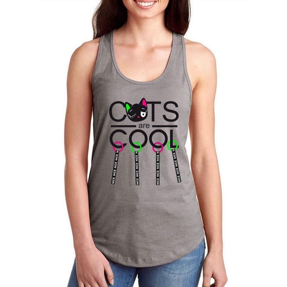 Cats Are Cool Racerback Tank Women -Image by Shutterstock, Female Small