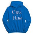 thumbnail image 1 of Cats Are Fine Humor Graphic Royal Men's Crewneck Sweatshirt Hoodie, 1 of 1