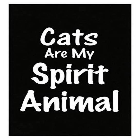 Cats Are Spirit Animals Poster - Wall Decor Gift