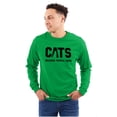 thumbnail image 1 of Cats Because People Suck Funny Cool Long Sleeve TShirt Men Women Brisco Brands 3X, 1 of 6
