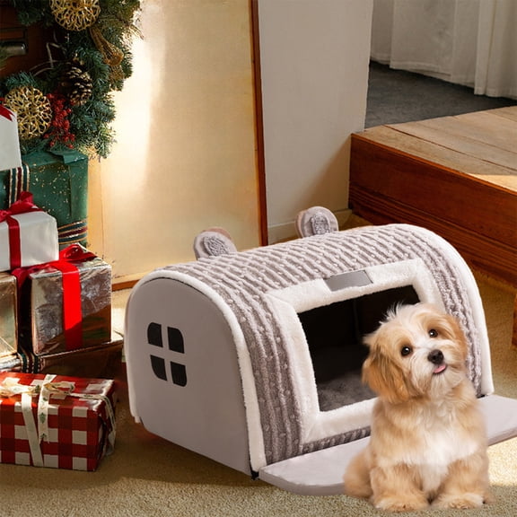 Cats Bed Dog Bed, Pet Villa, Modern Minimalist, Comfortable Resting, Pet Nests, Pet Mat, Large Elevated Design, Durable Fabric Construction, Indoor Cozy Space