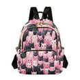 thumbnail image 1 of Cats Black Pink Cartoon Travel Laptop Backpack Casual Daypack Lightweight Bookbag Compartment for Business, 1 of 7