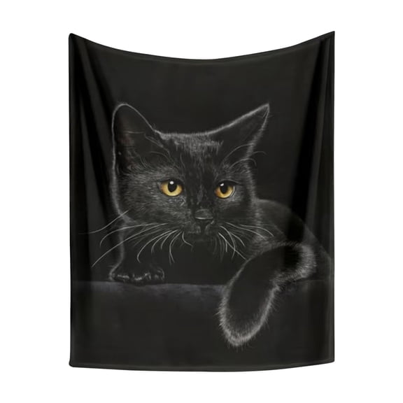 Cats Blanket Animals Pet Print Throw Blanket Cat Gifts for Cat Lovers Soft Flannel Throw Blankets Lightweight Fluffy Plush Fuzzy Bed Blankets for Couch, Gift for Dog and Cat Owners