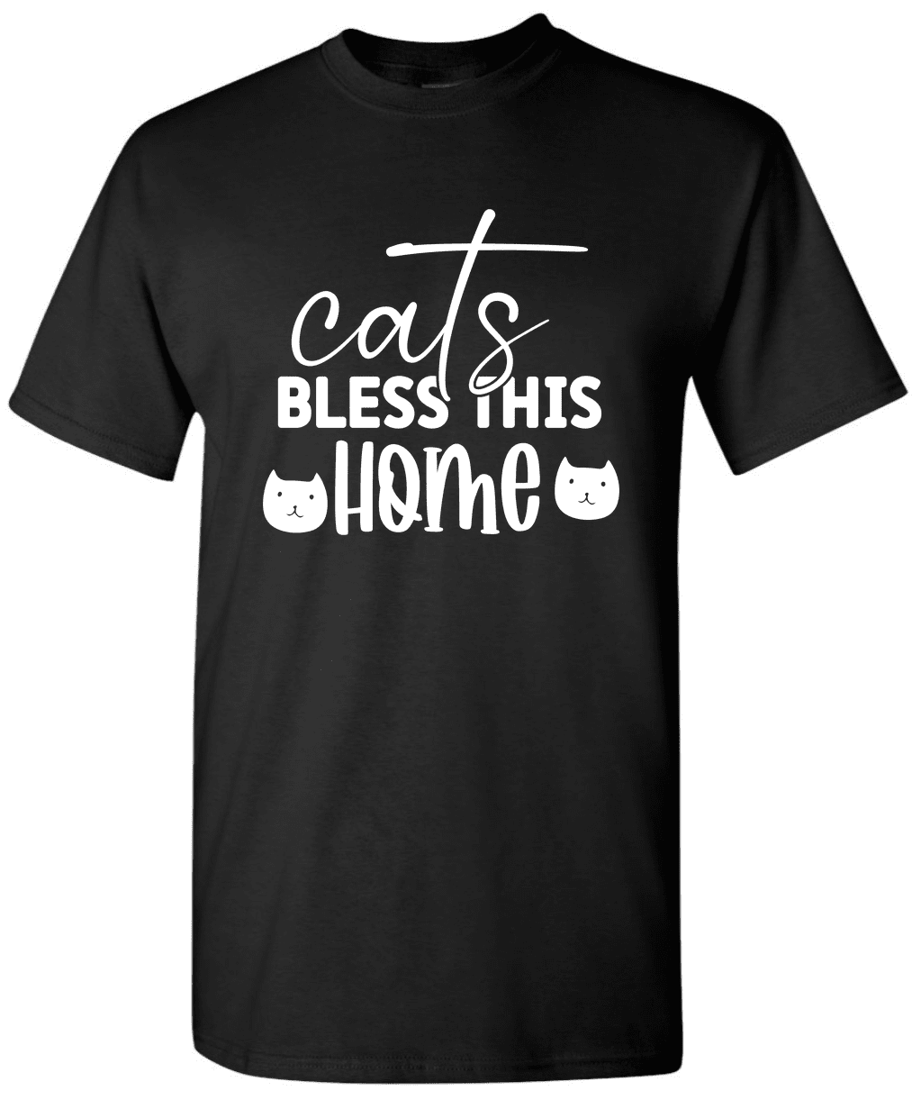 Cats Bless This Home Modern Cat Tees Limited Edition Cat Mom Tees