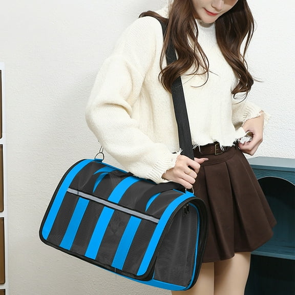 Cats Carriers Dog Carrier Pet Carrier For Small Medium Cats Dogs Puppies Up To 15 Lb Small Dog Carrier Soft Sided Travel Puppy Carrier, Blue